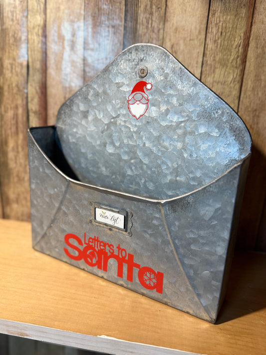 Letters to Santa Large tin sign