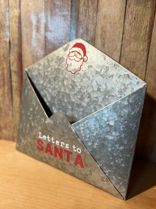 Letters to Santa tin sign