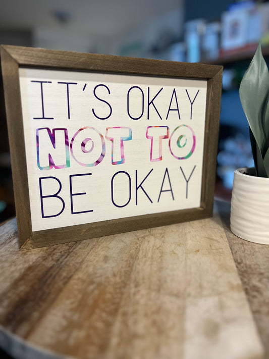 It’s okay not to be okay, tie dye, Semicolon, Mental Health