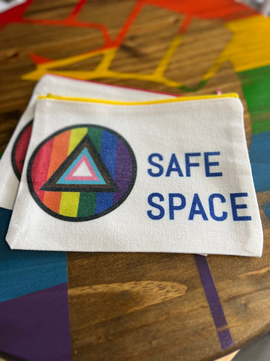 Safe Space, Pride, Small Handbag, Canvas Bag