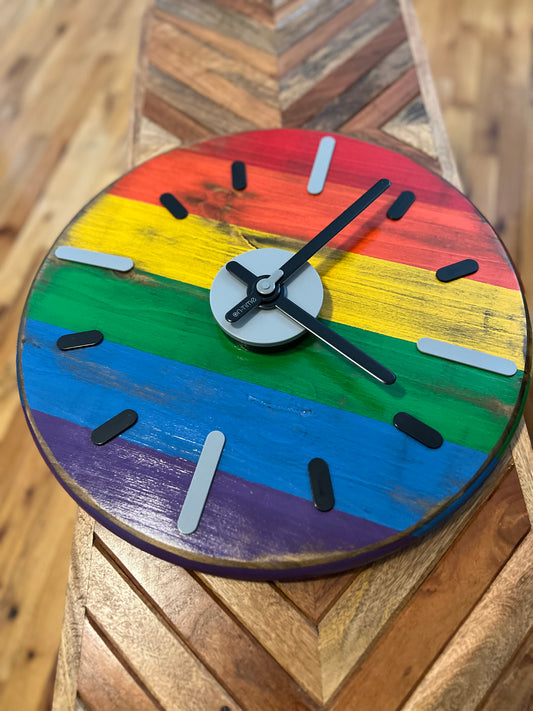 Pride Flag Clock, LGBTQ, Pride