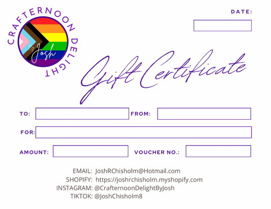 Gift Certificate, Holiday Shopping