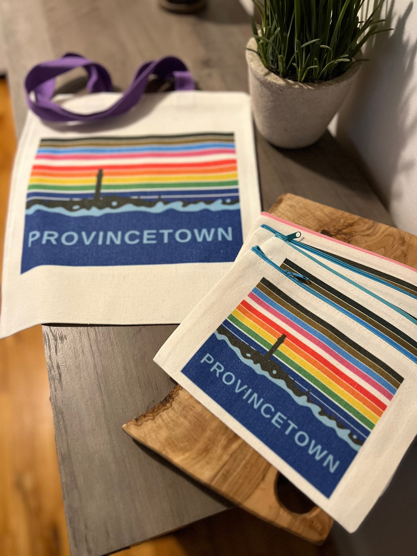 Provincetown, Inclusion Flag, Canvas Tote Bag