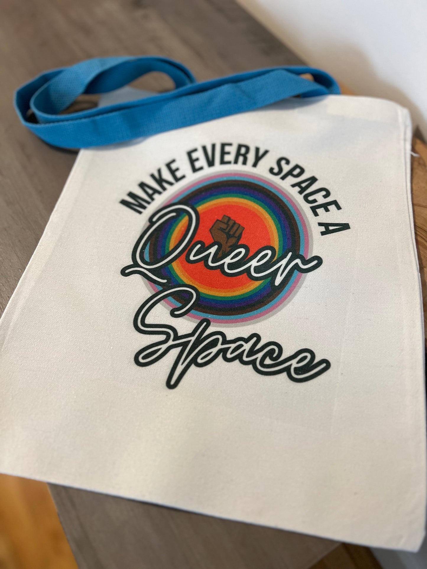 Make every space a Queer Space, Canvas Tote Bag