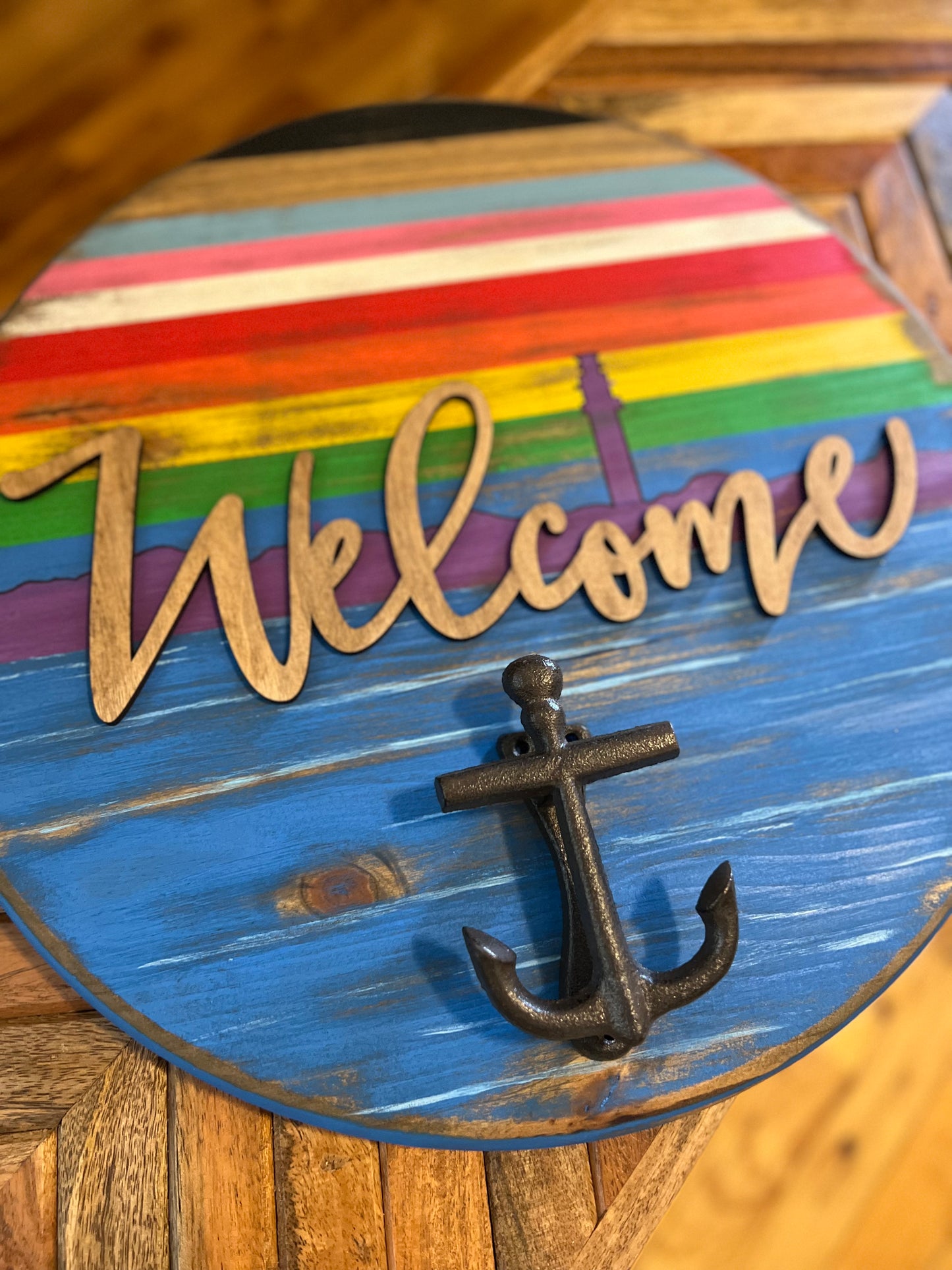 Provincetown Welcome Sign with door knocker, PTown, LGBTQ, Pride, AirBnB