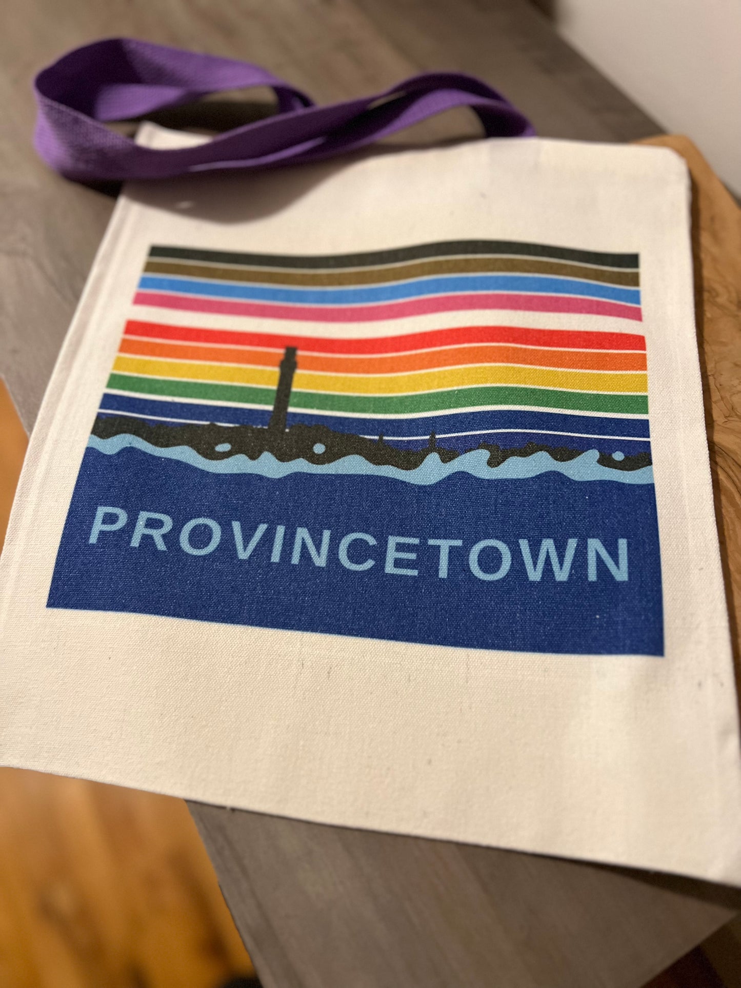 Provincetown, Inclusion Flag, Canvas Tote Bag